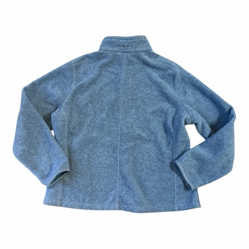 Eddie Bauer Vintage Style Zip Front Fleece Jacket Blue | Cozy Outdoor Core XL - Picture 3 of 7